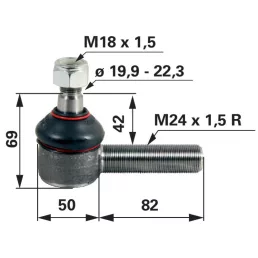 Gömbcsukló Same - M24 x 1,5