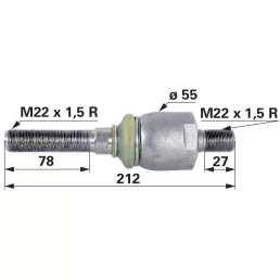 Axiális csukló Valtra-Valmet - M22 x 1,5 / M22 x 1,5
