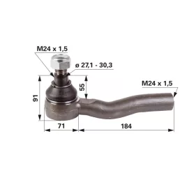 Gömbcsukló Manitou - M24 x 1,5 belső menet, jobb