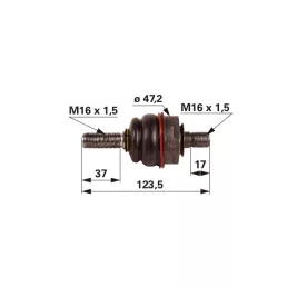 Axiálcsukló Same - M16 x 1,5 / M16 x 1,5