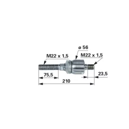  Axiálcsukló Valtra-Valmet V37948000 - M22 x 1,5, hossz 210 mm