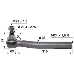 Gömbcsukló Same - M24 x 1,5 IG