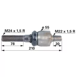 Axiális csukló Fendt - M22 x 1,5 / M24 x 1,5