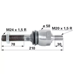 Axiális csukló Steyr - M24 x 1,5 / M20 x 1,5