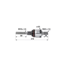Axiális csukló Steyr - M18 x 1,5 / M22 x 1,5