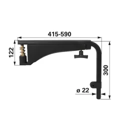 Teleszkópos tükörtartó Fendt G117810150011