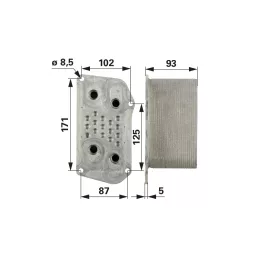 Olajhűtő Deutz-Fahr 04252961