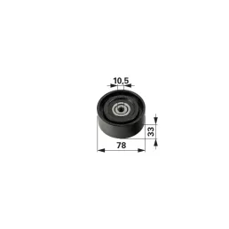Szíjtárcsa Lindner 5173004118 - 10,5 x 78 x 33 mm