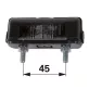   Rendszámtábla-világítás műanyag házzal Hella 31 x 80 x 28 mm, 12 V, 24 V - Weidemann