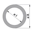 Belső lamella Fendt - 124 x 160 x 2 mm