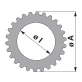 Külső lamella Zetor - 91 x 137 x 2 mm