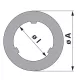 Belső lamella Fendt - 82 x 122,5 x 1,5 mm