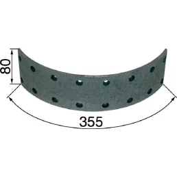 Fékbetét első Steyr - 355 x 80 mm