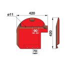 Placă de protecție stânga Pöttinger 00+318.60.240.0