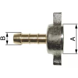  Tömlőcsonk Sárgaréz Braglia belső menet, 1/2 hüvelyk, 8 mm-es fúvóka