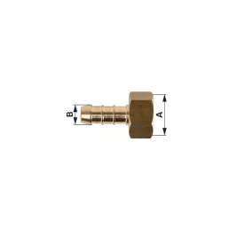   Tömlőcsonk Braglia belső menet 1/2 col Ø 10 mm-es csonkkal