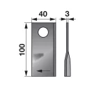 Set lame cositoare dreapta BCS 100 x 40 x 3 mm MWS (25 buc.)