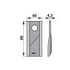 Kaszapenge készlet jobb Deutz-Fahr 98 x 40 x 4,3 mm Radura (25 db)