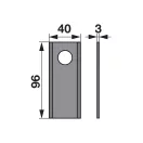 Set lame cositoare Case IH 96 x 40 x 3 mm Radura (25 buc.)