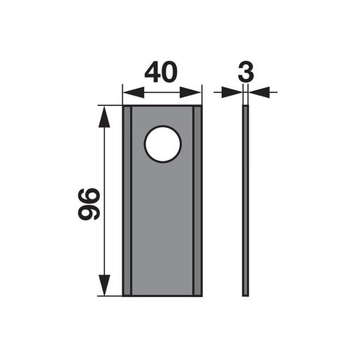 Kaszapenge készlet Fella 96 x 40 x 3 mm Radura (25 db)