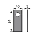 Kaszapenge készlet Niemeyer 94 x 40 x 3 mm Radura (25 db)