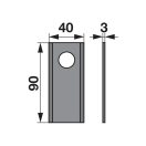 Set lame cositoare Krone 90 x 40 x 3 mm Prillinger (25 buc.)
