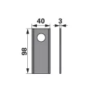 Set lame cositoare BCS 98 x 40 x 3 mm Prillinger (25 buc.)
