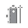 Kaszapenge készlet Deutz-Fahr 96 x 48 x 4 mm Prillinger (25 db)