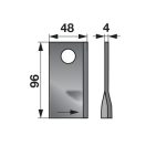 Kaszapenge készlet bal Deutz-Fahr 96 x 48 x 4 mm Radura (25 db)