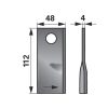 Kaszapenge készlet bal SIP 112 x 48 x 4 mm Prillinger (25 db)