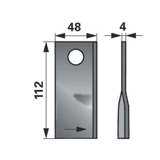 Kaszapenge készlet bal Fella 112 x 48 x 4 mm Prillinger (25 db)