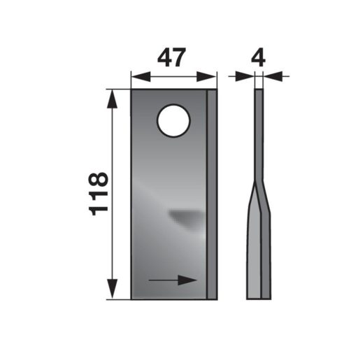 Kaszapenge készlet bal Fella 118 x 47 x 4 mm Prillinger (25 db)