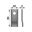 Set lame cositoare Farendløse 99 x 40 x 3 mm MWS (25 buc.)