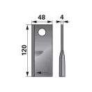 Kaszapenge készlet jobb Kverneland 120 x 48 x 4 mm Prillinger (25 db)