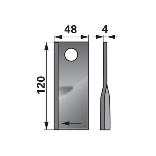 Kaszapenge készlet jobb Fella 120 x 48 x 4 mm Prillinger (25 db)