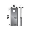Kaszapenge készlet bal Kuhn 120 x 48 x 4 mm Prillinger (25 db)