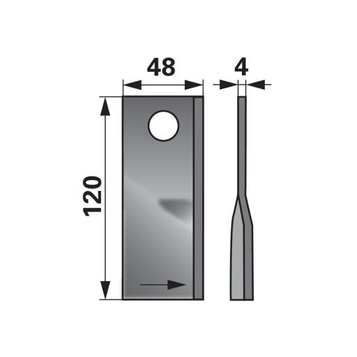 Kaszapenge készlet bal Fella 120 x 48 x 4 mm Prillinger (25 db)
