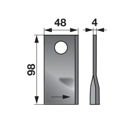 Kaszapenge készlet bal Fella 98 x 48 x 4 mm Prillinger (25 db)