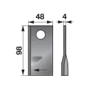 Kaszapenge készlet jobb Niemeyer 98 x 48 x 4 mm Prillinger (25 db)