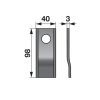 Kaszapenge készlet Ama 98 x 40 x 3 mm Radura (25 db)