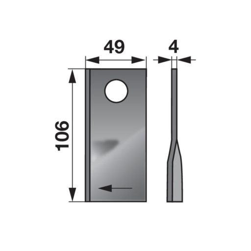 Kaszapenge készlet jobb Fella 106 x 49 x 4 mm Prillinger (25 db)