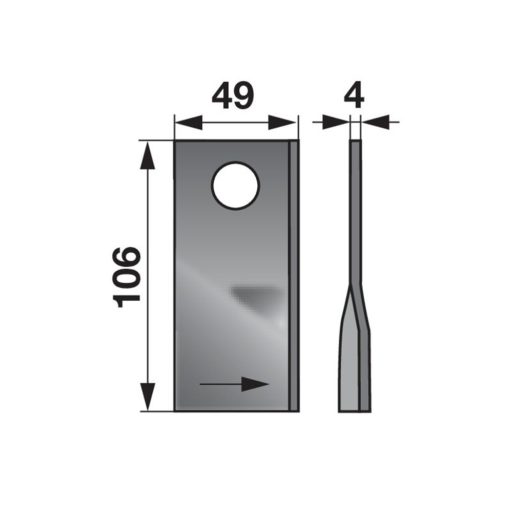 Kaszapenge készlet bal Fella 106 x 49 x 4 mm Prillinger (25 db)