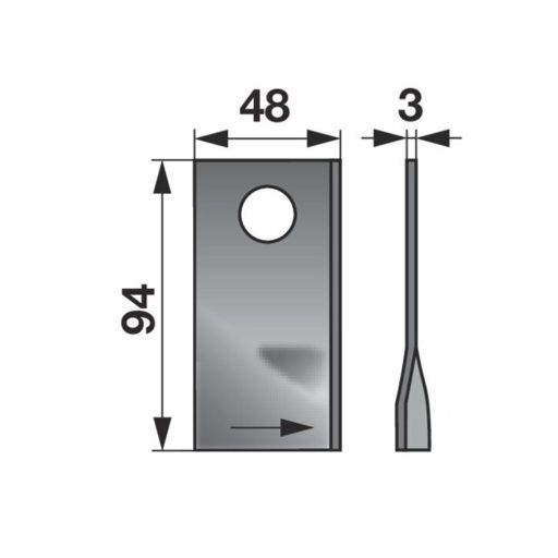 Kaszapenge készlet bal Fella 94 x 48 x 3 mm Radura (25 db)
