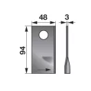 Set lame cositoare stânga Niemeyer 94 x 48 x 3 mm Radura (25 buc)