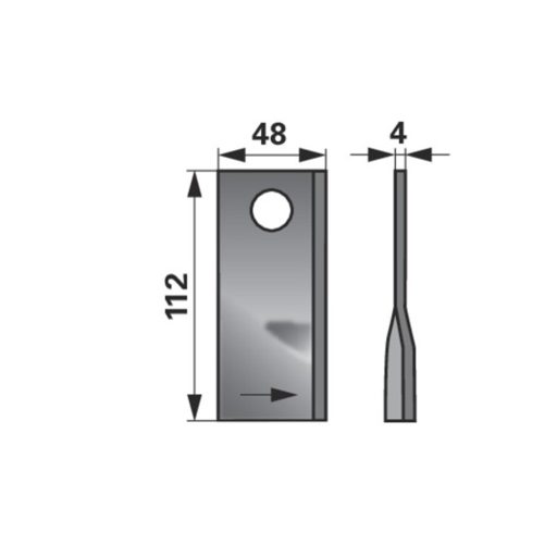 Kaszapenge készlet bal Fella 112 x 48 x 4 mm Prillinger (25 db)