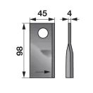 Kaszapenge készlet bal Fort 98 x 45 x 4 mm Radura (25 db)