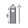 Kaszapenge készlet Vicon 105 x 48 x 3 mm Prillinger (25 db)