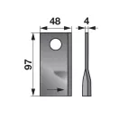 Set lame cositoare stânga JF-Stoll 97 x 48 x 4 mm Prillinger (25 buc.)