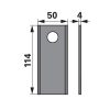 Kaszapenge készlet JF-Stoll 114 x 50 x 4 mm Prillinger (25 db)