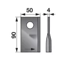 Kaszapenge készlet bal Lely 90 x 50 x 4 mm Radura (25 db)